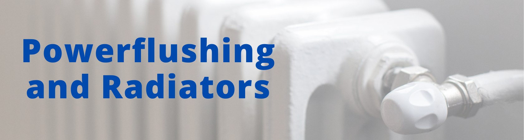 power flushing and radiators
